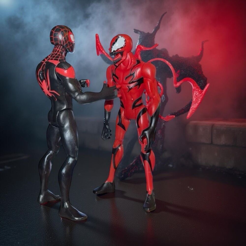 2022 Marvel Carnage Action Figure Miles Morales Vs Carnage Battle Pack A8